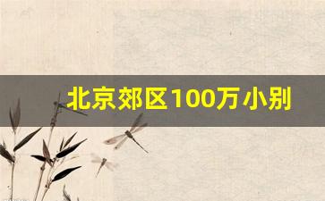 北京郊区100万小别墅,北京急售四合院