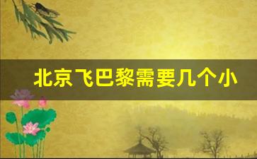 北京飞巴黎需要几个小时,中国飞巴黎机票多少钱