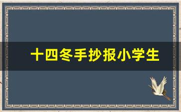 十四冬手抄报小学生