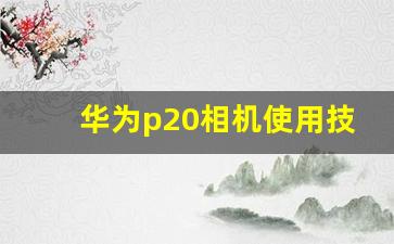 华为p20相机使用技巧,华为p20拍照滤镜在哪