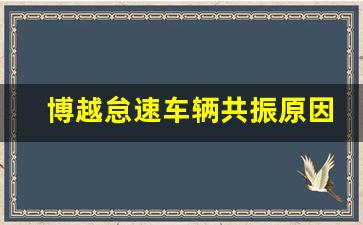 博越怠速车辆共振原因,博越车发动机嗡嗡响声