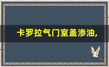 卡罗拉气门室盖渗油,卡罗拉发动机渗油图片