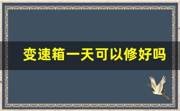 变速箱一天可以修好吗