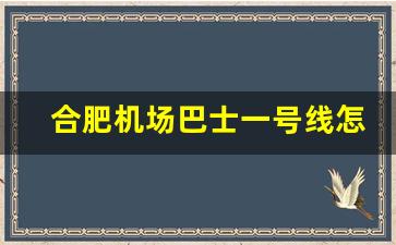 合肥机场巴士一号线怎么买票,合肥机场1号线大巴时刻表查询