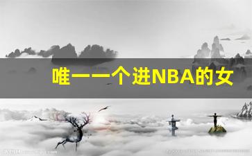 唯一一个进NBA的女的