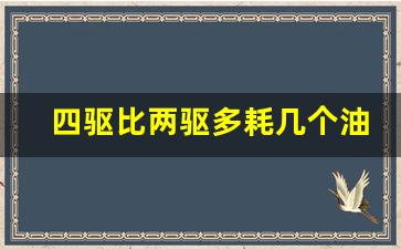 四驱比两驱多耗几个油,适时四驱用处大不大