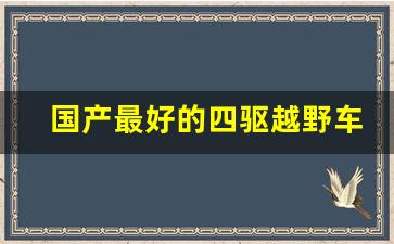 国产最好的四驱越野车,10万左右的四驱车