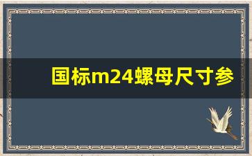 国标m24螺母尺寸参数,m24螺栓长度规格