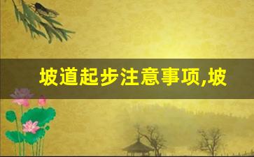 坡道起步注意事项,坡道定点停车注意事项