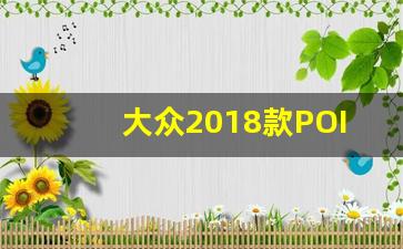 大众2018款POIO海外版,进口polo车