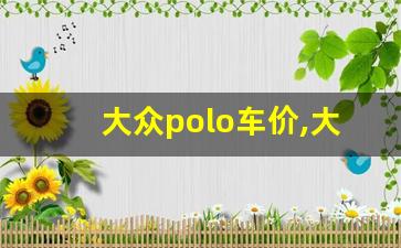 大众polo车价,大众汽车polo报价及图片18款