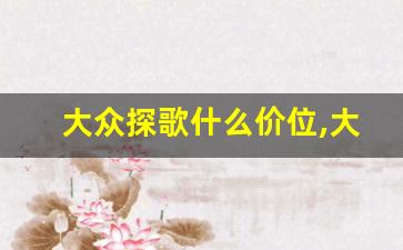 大众探歌什么价位,大众探戈2020最新款报价