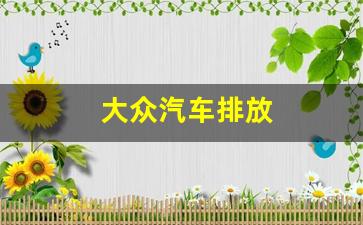 大众汽车排放