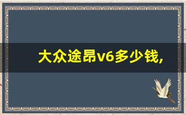 大众途昂v6多少钱,开途昂一般什么档次