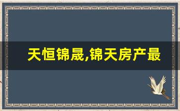 天恒锦晟,锦天房产最新消息