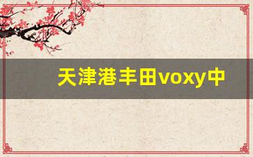 天津港丰田voxy中国售价