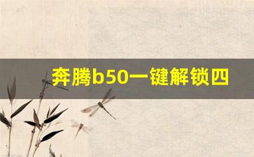 奔腾b50一键解锁四个门教程