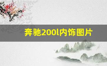 奔驰200l内饰图片,c200L后排空间怎么样