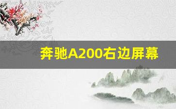 奔驰A200右边屏幕黑屏,奔驰a显示屏上图标大全