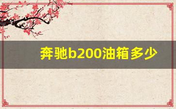 奔驰b200油箱多少升