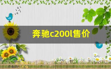 奔驰c200l售价