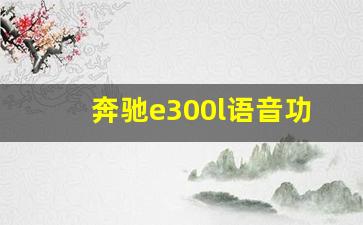 奔驰e300l语音功能讲解视频,奔驰E300L灯光图解说明