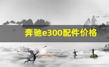 奔驰e300配件价格表