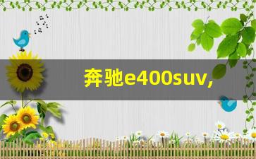 奔驰e400suv,2024国内奔驰e400最新配置