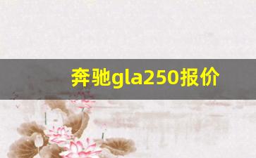 奔驰gla250报价及图片,奔驰250新车报价2023款