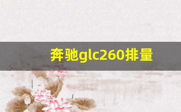 奔驰glc260排量是多大,2018glc260奔驰价格及图片