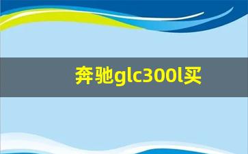 奔驰glc300l买动感还是豪华