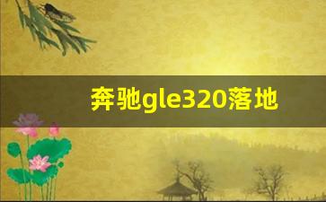 奔驰gle320落地多少钱,17年奔驰320可以卖多少钱