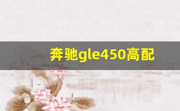 奔驰gle450高配,新款奔驰gle450