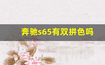 奔驰s65有双拼色吗,S65典藏版什么时候到店