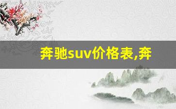 奔驰suv价格表,奔驰suv的价格