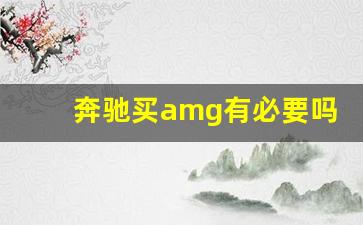 奔驰买amg有必要吗,奔驰amg系列所有车型图片