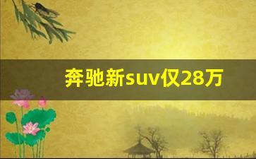 奔驰新suv仅28万