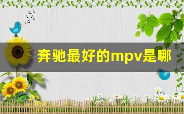 奔驰最好的mpv是哪一款,奔驰越野车哪款好