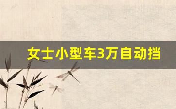 女士小型车3万自动挡,本田最萌小车3.2万
