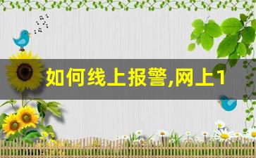 如何线上报警,网上110报案怎么报