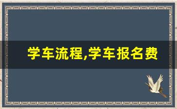 学车流程,学车报名费多少钱