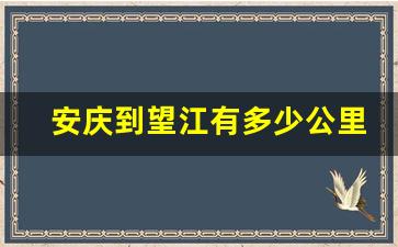 安庆到望江有多少公里