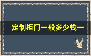 定制柜门一般多少钱一平方,柜子门定制多少钱一平米