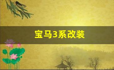 宝马3系改装