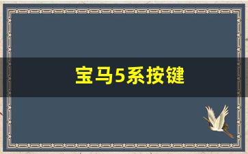 宝马5系按键