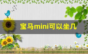 宝马mini可以坐几个人,开mini女人什么经济条件