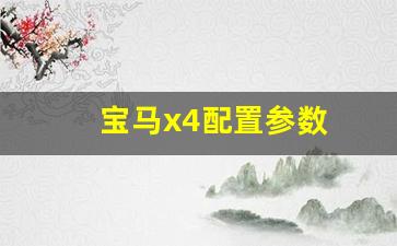 宝马x4配置参数