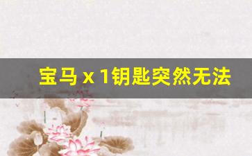 宝马ⅹ1钥匙突然无法用了,宝马x1遥控钥匙没有电了怎么启动