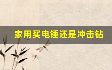 家用买电锤还是冲击钻,博世电锤买24好还26好