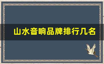 山水音响品牌排行几名